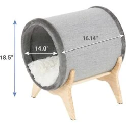 Frisco Modern Round Elevated Cat Bed & Frisco Modern Tunnel Elevated Cat Bed -Frisco Pet Hub 303470 PT6. AC SS1800 V1623067063