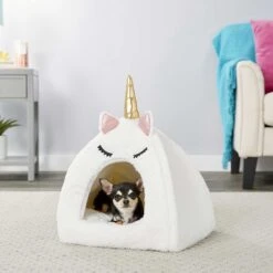 Frisco Novelty Unicorn Covered Cat & Dog Bed & Frisco Cactus Cat Scratching Post -Frisco Pet Hub 303496 PT4. AC SS1800 V1623088955