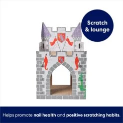 Frisco Castle Cardboard Cat House, 2-Story -Frisco Pet Hub 308822 PT2. AC SS1800 V1689354927