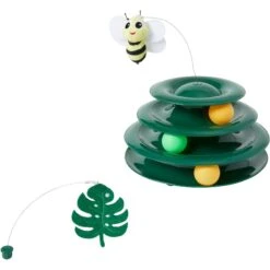 Frisco Bee & Leaf Cat Tracks Cat Toy With Catnip