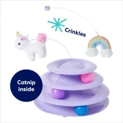 Frisco Unicorn & Rainbow Cat Tracks Cat Toy With Catnip -Frisco Pet Hub 308891 PT2. AC SS1800 V1695760987