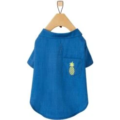 Frisco Chambray Pineapple Dog & Cat Shirt 4 Frisco Chambray Pineapple Dog & Cat Shirt -Frisco Pet Hub 312192 PT4. AC SS1800 V1644527565