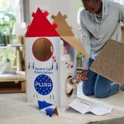 Frisco Spaceship Cardboard Cat House, 2-Story 3 Frisco Spaceship Cardboard Cat House, 2-Story -Frisco Pet Hub 317721 PT3. AC SS1800 V1688677248