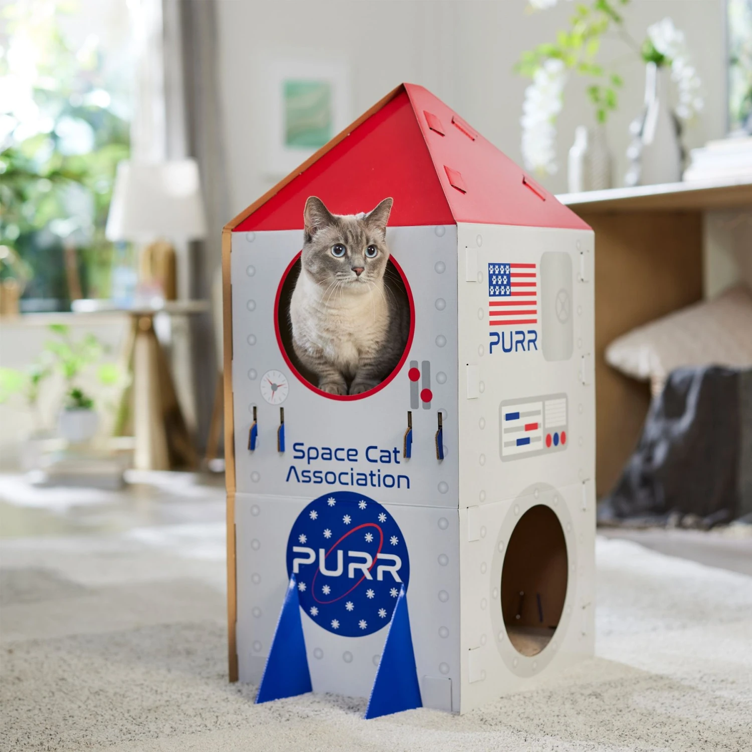 Frisco Spaceship Cardboard Cat House, 2-Story Frisco Spaceship Cardboard Cat House, 2-Story -Frisco Pet Hub 317721 PT4. AC SS1800 V1688677264