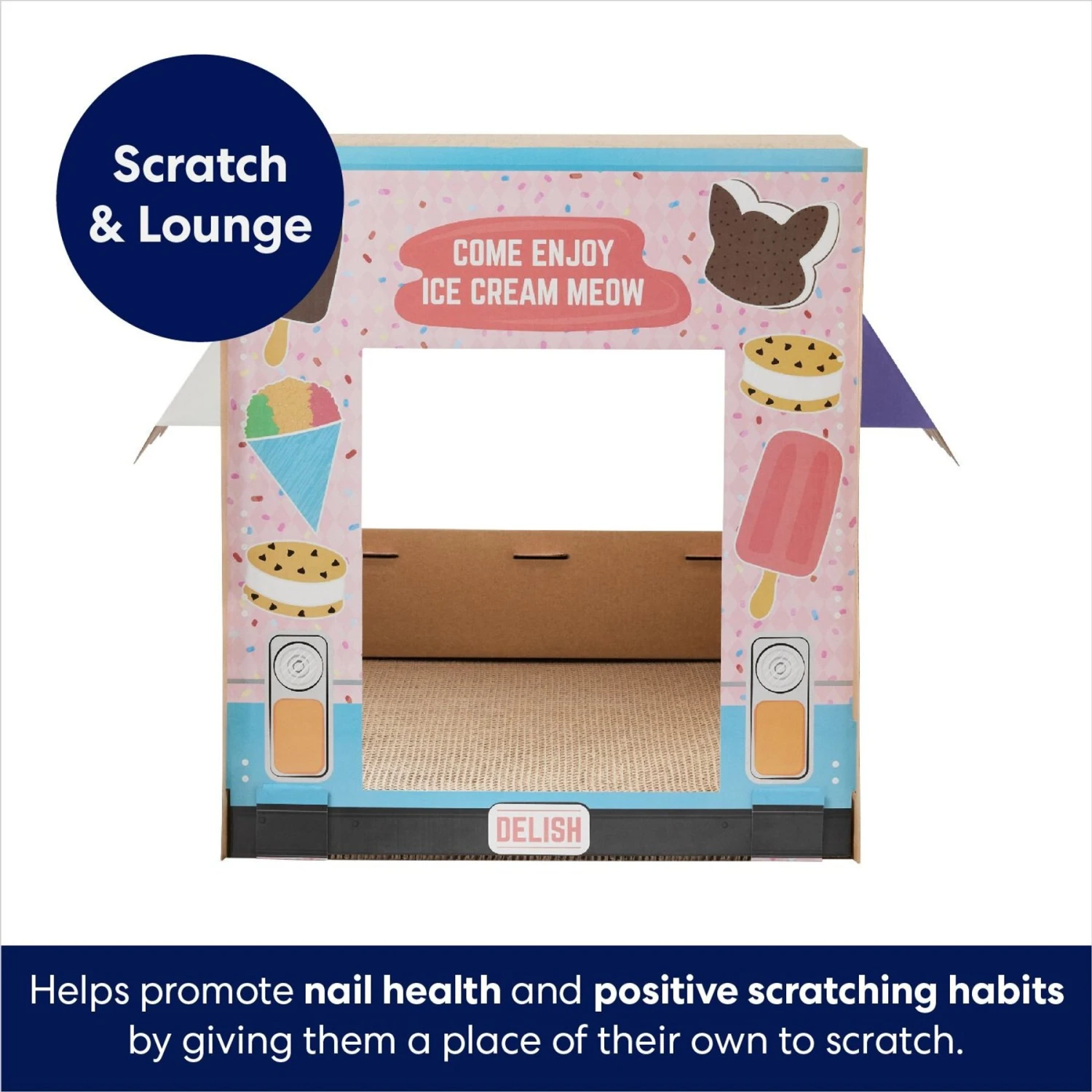 Frisco Ice Cream Truck Cardboard Cat House, 2-Story Frisco Ice Cream Truck Cardboard Cat House, 2-Story -Frisco Pet Hub 317729 PT2. AC SS1800 V1678125453