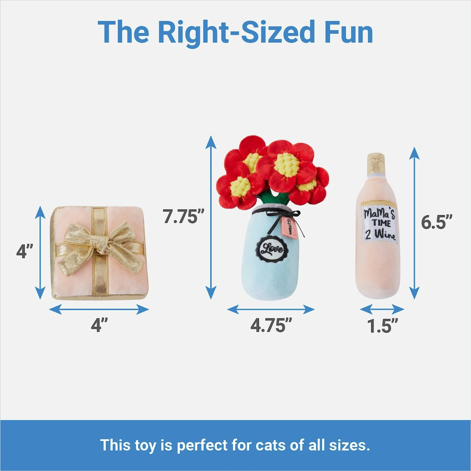 Frisco Mother's Day Gifts Plush Cat Toy with Catnip, 3 count Frisco Mother's Day Gifts Plush Cat Toy With Catnip, 3 Count -Frisco Pet Hub 327027 PT1. AC SS1800 V1647618086