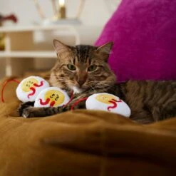 Frisco Halloween Haunted Deviled Eggs Plush Cat Toy With Catnip -Frisco Pet Hub 344058 PT3. AC SS1800 V1657657030