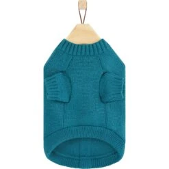 Frisco Teal Button Down Dog & Cat Sweater -Frisco Pet Hub 353580 PT5. AC SS1800 V1659727130
