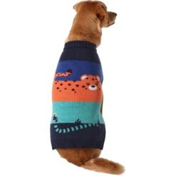 Frisco Anaconda Cheetah Colorblock Dog & Cat Sweater -Frisco Pet Hub 353596 PT2. AC SS1800 V1659006992
