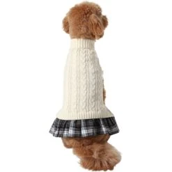 Frisco Plaid Dog & Cat Sweater Dress -Frisco Pet Hub 353673 PT2. AC SS1800 V1659008189
