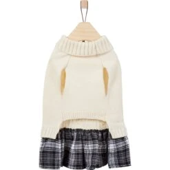 Frisco Plaid Dog & Cat Sweater Dress -Frisco Pet Hub 353673 PT5. AC SS1800 V1659726533