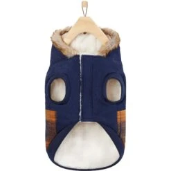 Frisco Mid-Heavyweight Plaid Fleece Lined Dog & Cat Coat -Frisco Pet Hub 353885 PT5. AC SS1800 V1659726781