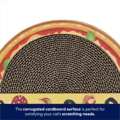 Frisco Interactive Maze & Scratch Cardboard Cat Toy With Catnip, Pizza -Frisco Pet Hub 506154 PT3. AC SS1800 V1671551750