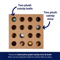 Frisco Interactive Wooden Cat Toy Box With Catnip 2 Frisco Interactive Wooden Cat Toy Box With Catnip -Frisco Pet Hub 506178 PT2. AC SS1800 V1671568357