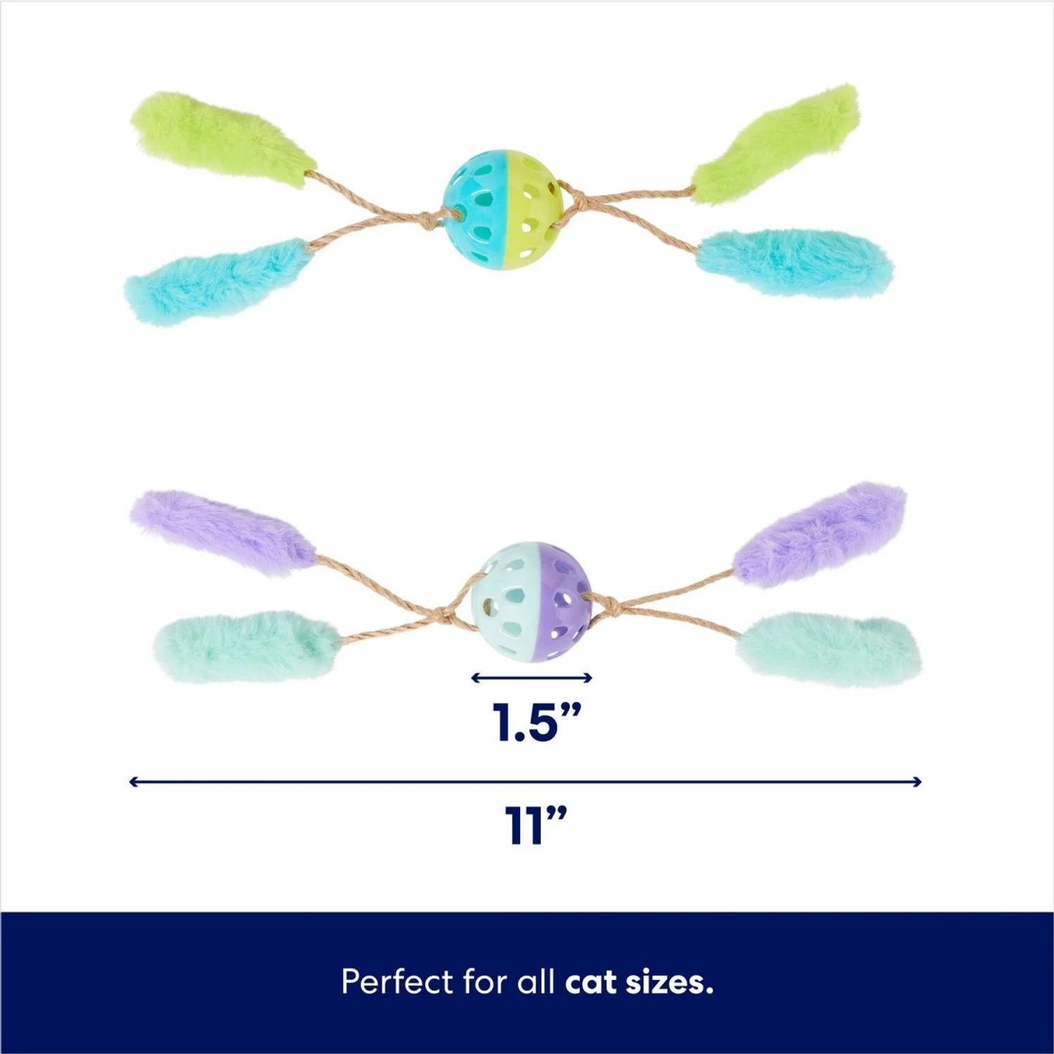 Frisco Fabric & Play Plastic Balls Cat Toy Frisco Fabric & Play Plastic Balls Cat Toy -Frisco Pet Hub 526030 PT1. AC SS1800 V1670346618