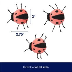 Frisco Spring Potted Plant And Ladybugs Interactive Plush Cat Toy With Catnip -Frisco Pet Hub 541542 PT2. AC SS1800 V1672780518