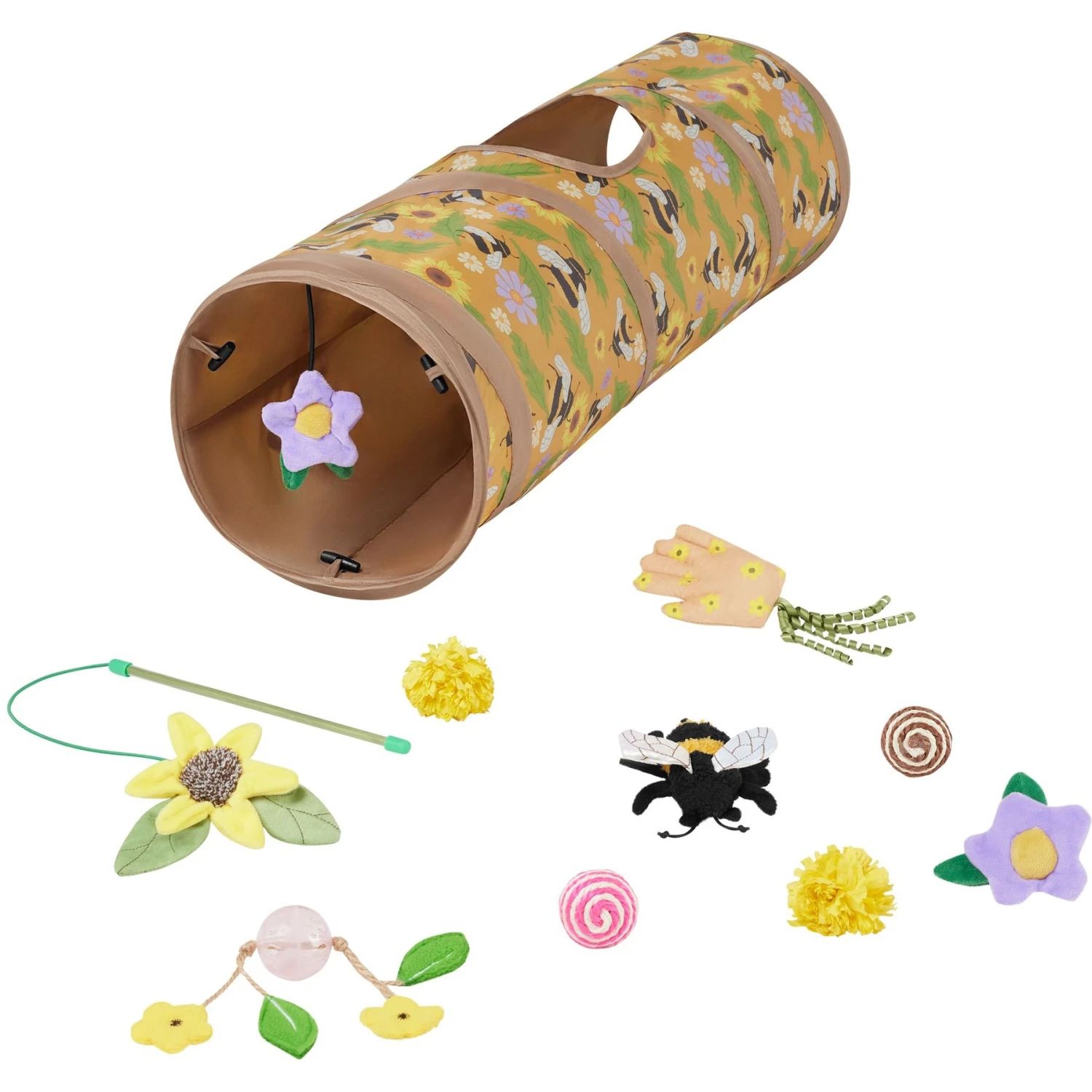 Frisco Spring Plush, Teaser, Ball & Tunnel Variety Pack Cat Toy with Catnip, 10 count Frisco Spring Plush, Teaser, Ball & Tunnel Variety Pack Cat Toy With Catnip, 10 Count -Frisco Pet Hub 541590 MAIN. AC SS1800 V1670608551
