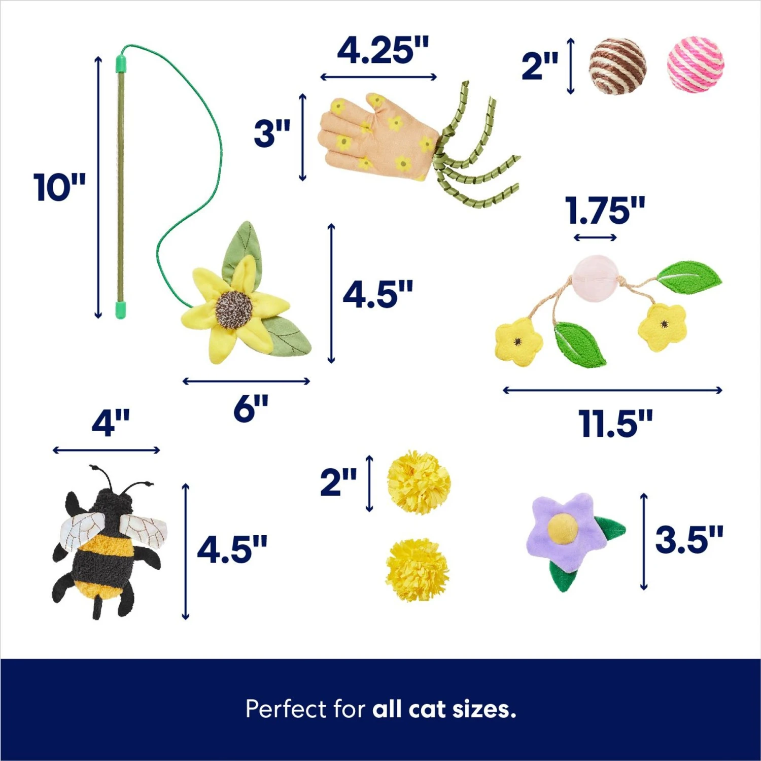 Frisco Spring Plush, Teaser, Ball & Tunnel Variety Pack Cat Toy with Catnip, 10 count Frisco Spring Plush, Teaser, Ball & Tunnel Variety Pack Cat Toy With Catnip, 10 Count -Frisco Pet Hub 541590 PT2. AC SS1800 V1672936931