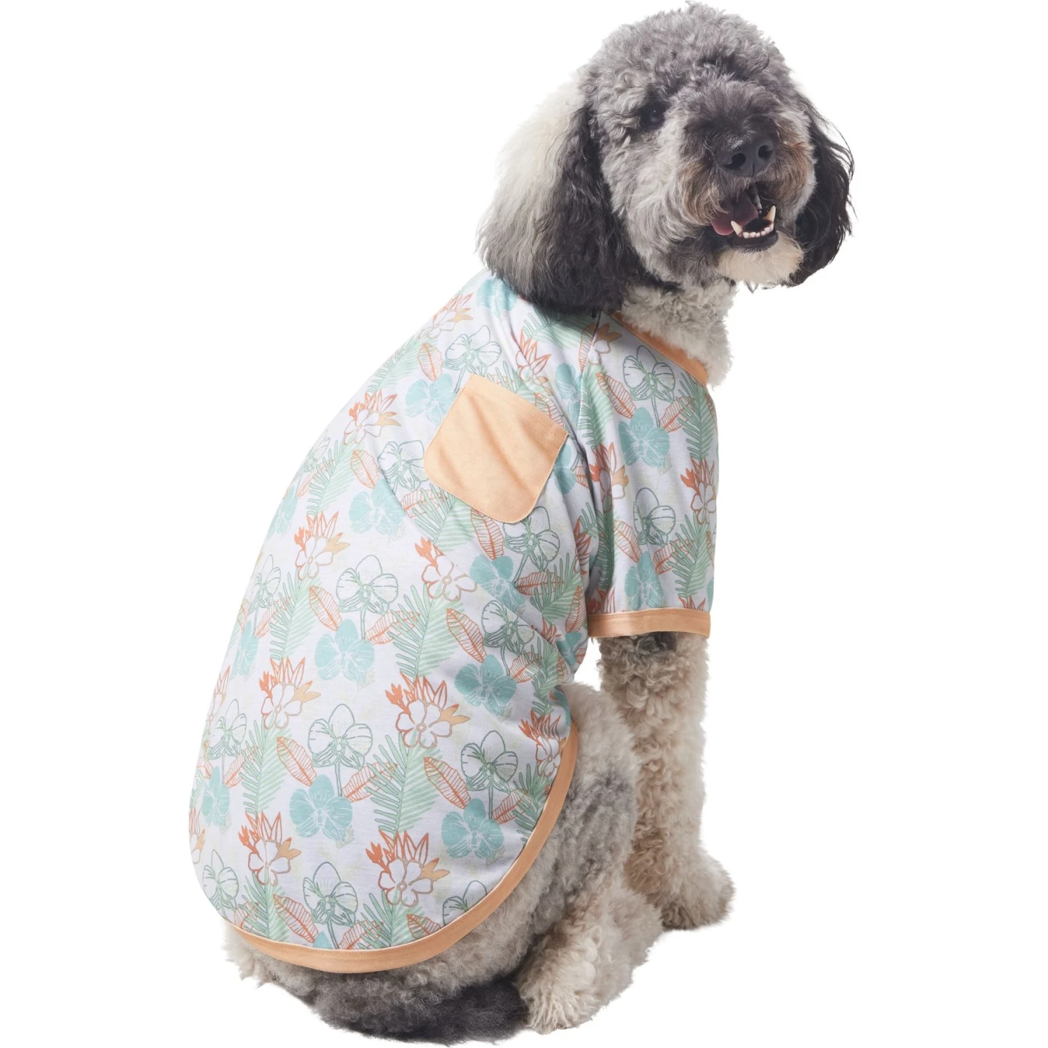 Frisco Vintage Tropical Dog & Cat Pocket T-Shirt Frisco Vintage Tropical Dog & Cat Pocket T-Shirt -Frisco Pet Hub 556598 PT3. AC SS1800 V1675099393