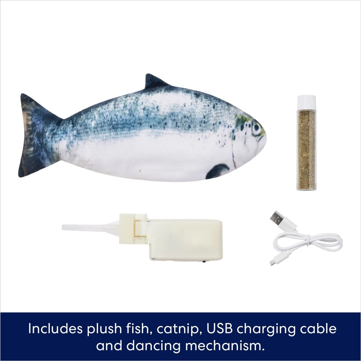 Frisco Interactive Flopping Fish Electronic Cat Toy with Catnip Frisco Interactive Flopping Fish Electronic Cat Toy With Catnip -Frisco Pet Hub 632798 PT2. AC SS1800 V1691073666