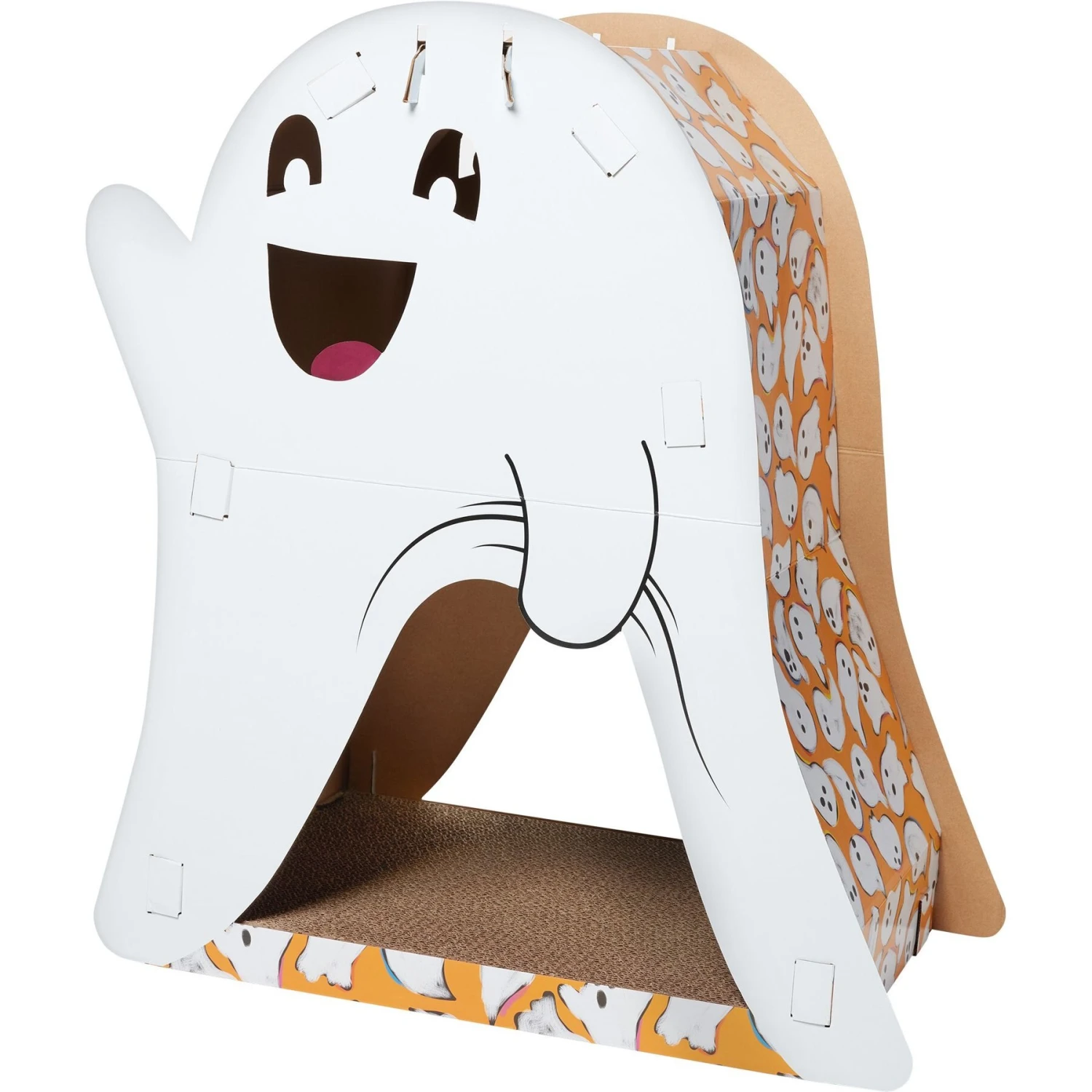 Frisco Halloween Cutie Ghost Cardboard Cat House with Catnip Frisco Halloween Cutie Ghost Cardboard Cat House With Catnip -Frisco Pet Hub 668358 MAIN. AC SS1800 V1689278351