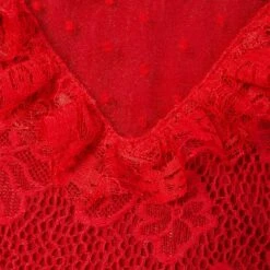 Frisco Red Ruffle Dog & Cat Dress + Headpiece -Frisco Pet Hub 707286 PT6. AC SS1800 V1689271359