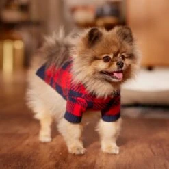 Frisco Fleece Lined Buffalo Plaid Mock Neck Dog & Cat Sweater -Frisco Pet Hub 718470 PT7. AC SS1800 V1692378099
