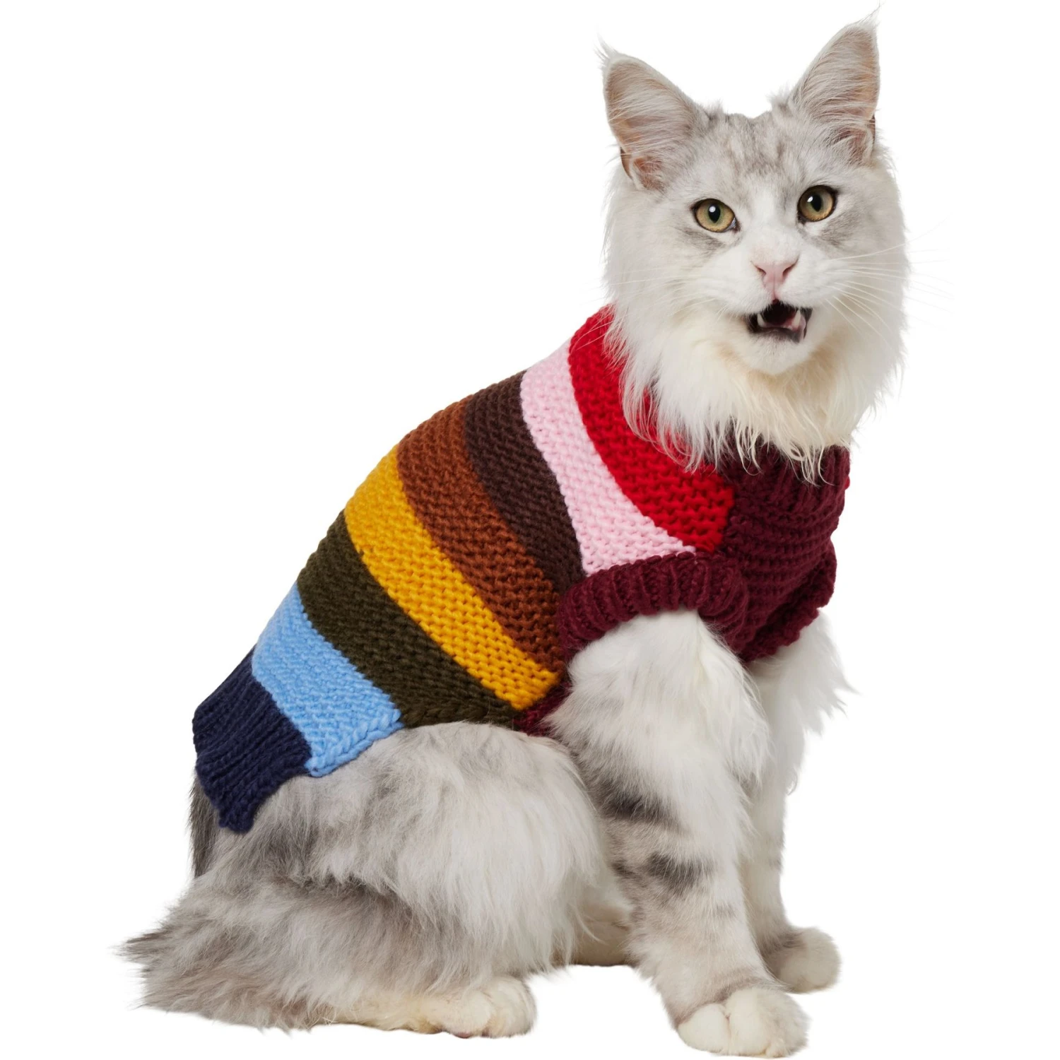 Frisco Chunky Knit Multi-Stripe Dog & Cat Sweater Frisco Chunky Knit Multi-Stripe Dog & Cat Sweater -Frisco Pet Hub 718662 MAIN. AC SS1800 V1692380240