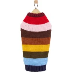 Frisco Chunky Knit Multi-Stripe Dog & Cat Sweater 3 Frisco Chunky Knit Multi-Stripe Dog & Cat Sweater -Frisco Pet Hub 718662 PT3. AC SS1800 V1692977992