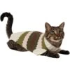 Frisco Bubble Knit Multi Striped Mock Neck Dog & Cat Sweater