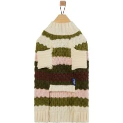 Frisco Bubble Knit Multi Striped Mock Neck Dog & Cat Sweater -Frisco Pet Hub 718854 PT4. AC SS1800 V1693234898