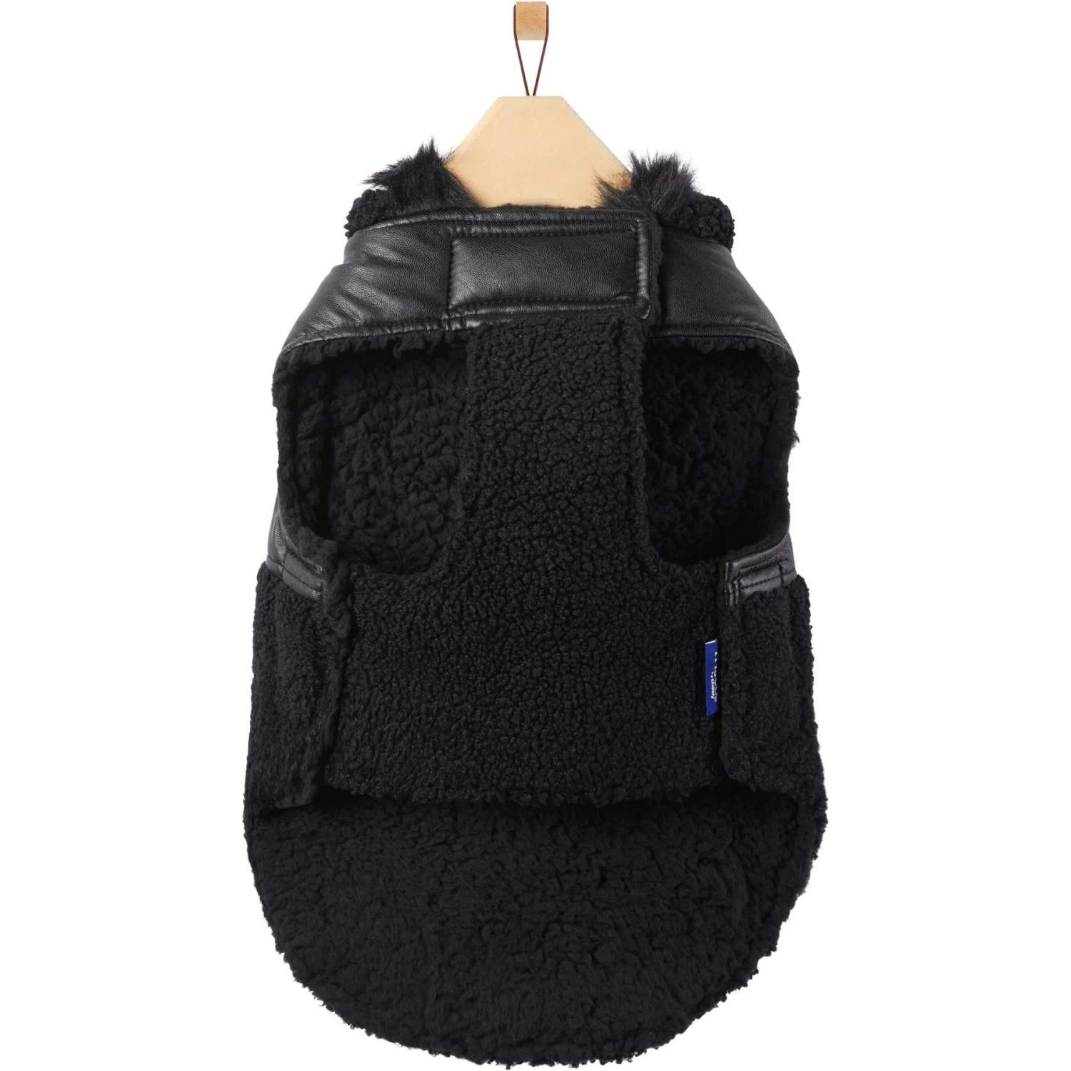 Frisco Medium Weight Faux Leather Dog & Cat Parka with Faux Fur Trimmed Hood, Black Frisco Medium Weight Faux Leather Dog & Cat Parka With Faux Fur Trimmed Hood, Black -Frisco Pet Hub 719798 PT4. AC SS1800 V1692978852