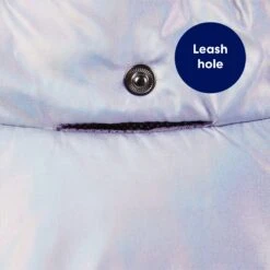 Frisco Heavy Weight Iridescent Quilted Dog & Cat Hooded Puffer Coat -Frisco Pet Hub 720038 PT6. AC SS1800 V1692202672