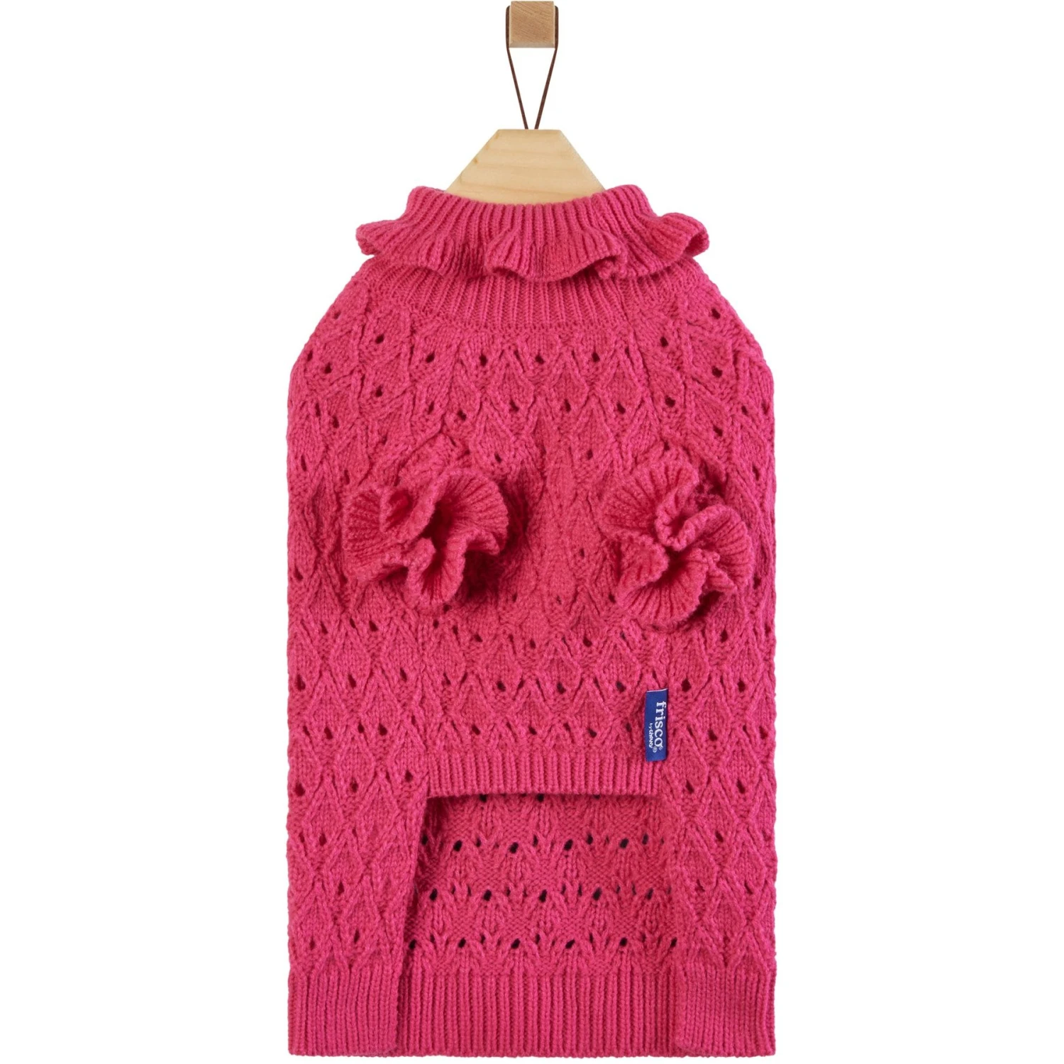 Frisco Ruffle Knit Pointelle Dog & Cat Turtleneck Sweater Frisco Ruffle Knit Pointelle Dog & Cat Turtleneck Sweater -Frisco Pet Hub 720646 PT4. AC SS1800 V1693234237