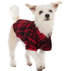 Frisco Red Tartan Plaid Dog & Cat Flannel Shirt -Frisco Pet Hub 720790 PT2. AC SS1800 V1703194382