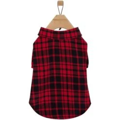 Frisco Red Tartan Plaid Dog & Cat Flannel Shirt -Frisco Pet Hub 720790 PT3. AC SS1800 V1693401059