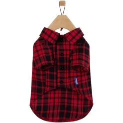 Frisco Red Tartan Plaid Dog & Cat Flannel Shirt -Frisco Pet Hub 720790 PT4. AC SS1800 V1693401030