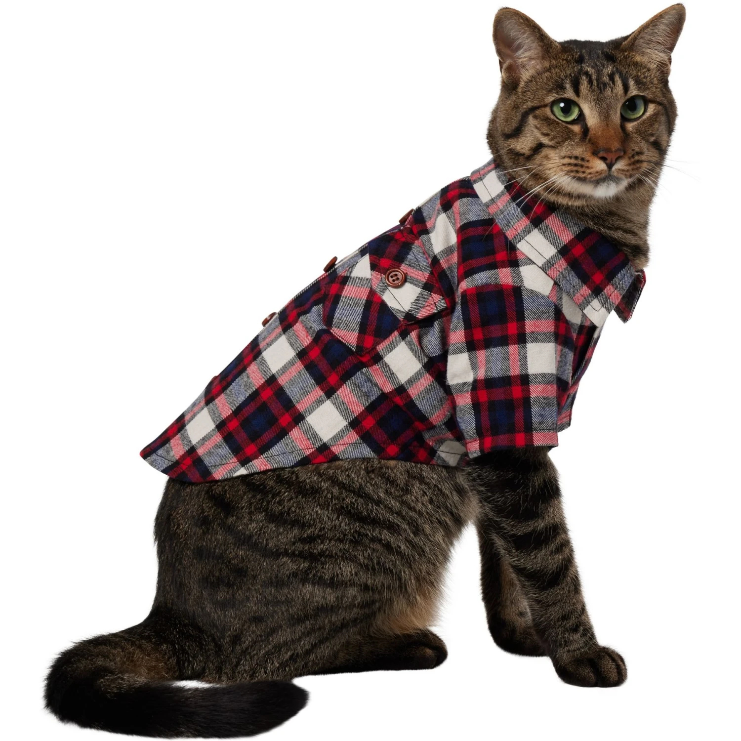 Frisco Red & Blue Plaid Dog & Cat Flannel Shirt Frisco Red & Blue Plaid Dog & Cat Flannel Shirt -Frisco Pet Hub 720838 MAIN. AC SS1800 V1692379897