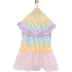 Frisco Rainbow Dog & Cat Sweater Dress -Frisco Pet Hub 720934 PT3. AC SS1800 V1692977136