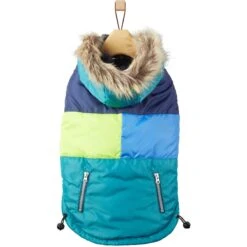 Frisco Heavy Weight Urban City Colorblock Dog & Cat Parka With Sherpa Lining -Frisco Pet Hub 742262 PT3. AC SS1800 V1693234040