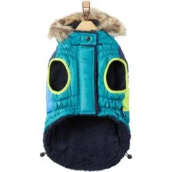 Frisco Heavy Weight Urban City Colorblock Dog & Cat Parka With Sherpa Lining -Frisco Pet Hub 742262 PT4. AC SS1800 V1693234040