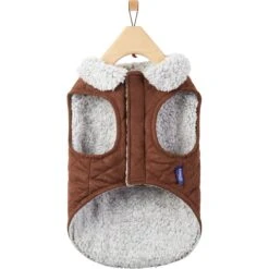 Frisco Medium Weight Quilted Dog & Cat Coat With Cozy Sherpa Lining -Frisco Pet Hub 744310 PT4. AC SS1800 V1692978555
