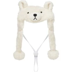 Frisco Plush Polar Bear Dog & Cat Hat -Frisco Pet Hub 745614 PT3. AC SS1800 V1694801956