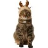 Frisco Sherpa Reindeer Dog & Cat Hat With Bells