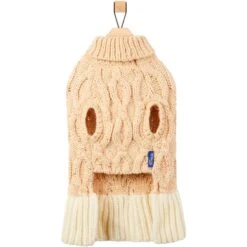 Frisco Cable Knit Dog & Cat Sweater Dress With Velvet Bow -Frisco Pet Hub 745838 PT5. AC SS1800 V1694793759