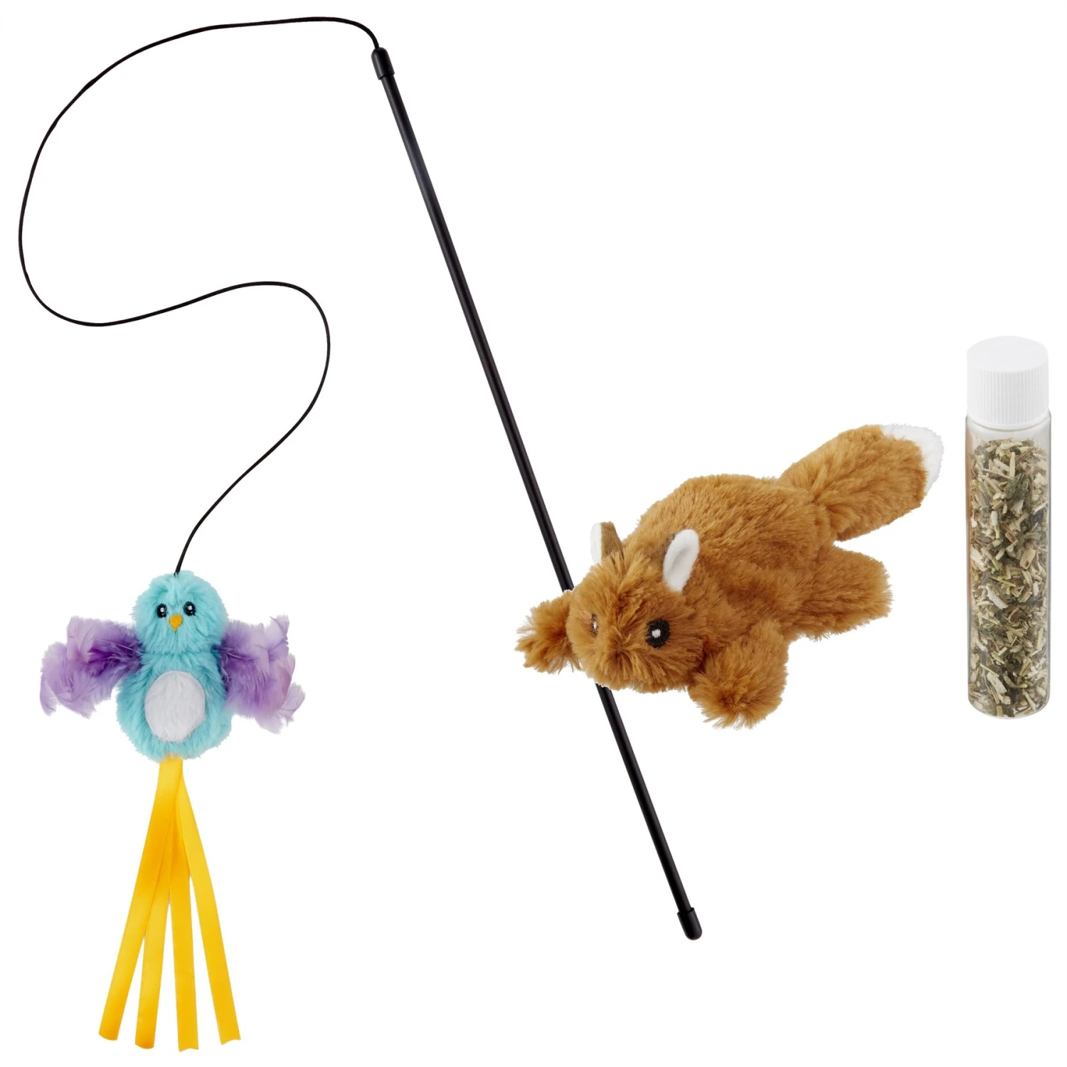 Frisco Squirrel Plush Cat Toy with Refillable Catnip & Frisco Bird with Feathers Teaser Wand Cat Toy with Catnip Frisco Squirrel Plush Cat Toy With Refillable Catnip & Frisco Bird With Feathers Teaser Wand Cat Toy With Catnip -Frisco Pet Hub 962030 MAIN. AC SS1800 V1694783954