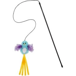 Frisco Fabric Teaser Wand Cat Toy & Frisco Bird With Feathers Teaser Wand Cat Toy With Catnip -Frisco Pet Hub 962094 PT5. AC SS1800 V1694782976