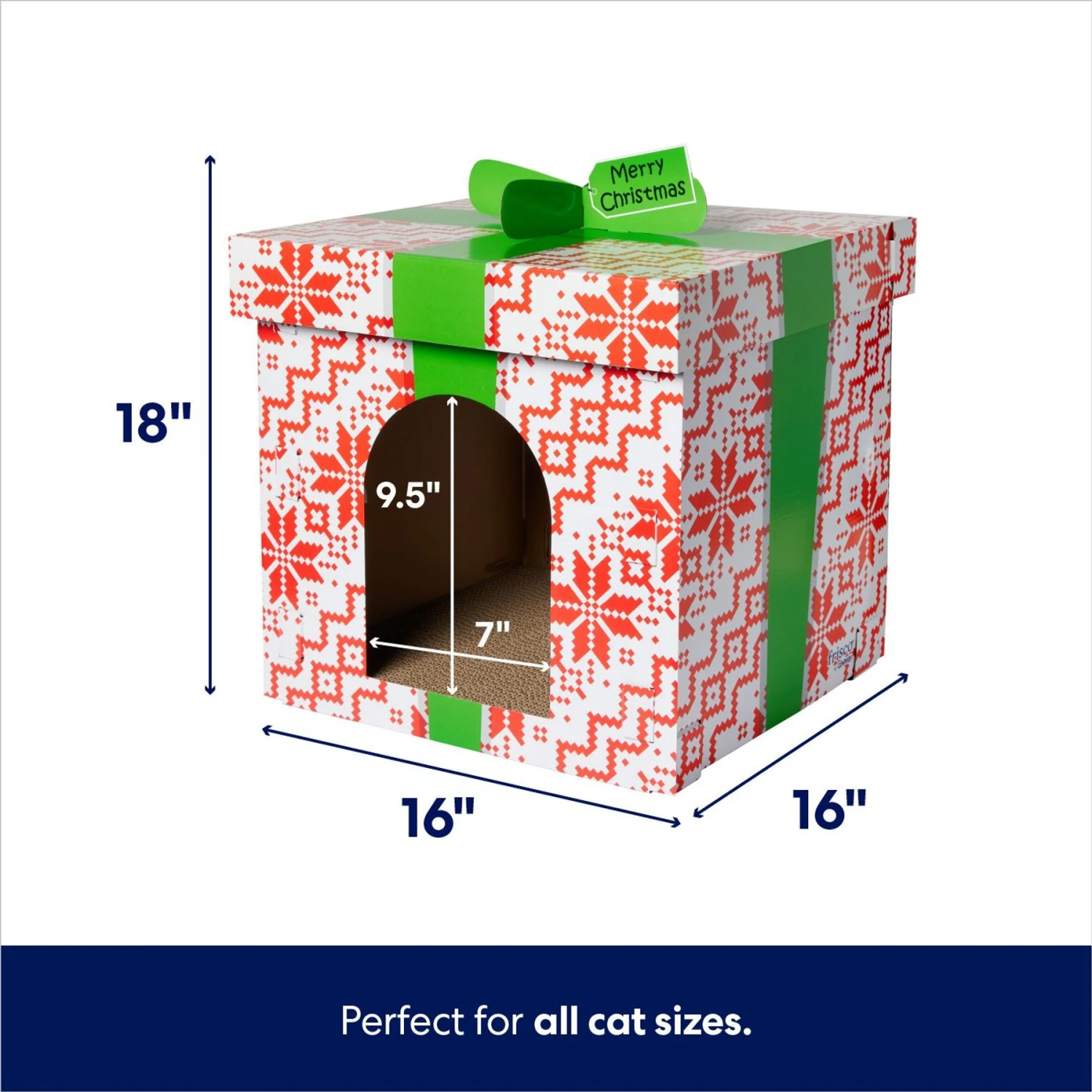 Frisco Holiday Gift Box Cardboard Cat House & Frisco Holiday Santa's Workshop Cardboard Cat House Frisco Holiday Gift Box Cardboard Cat House & Frisco Holiday Santa's Workshop Cardboard Cat House -Frisco Pet Hub 986158 PT2. AC SS1800 V1698258056