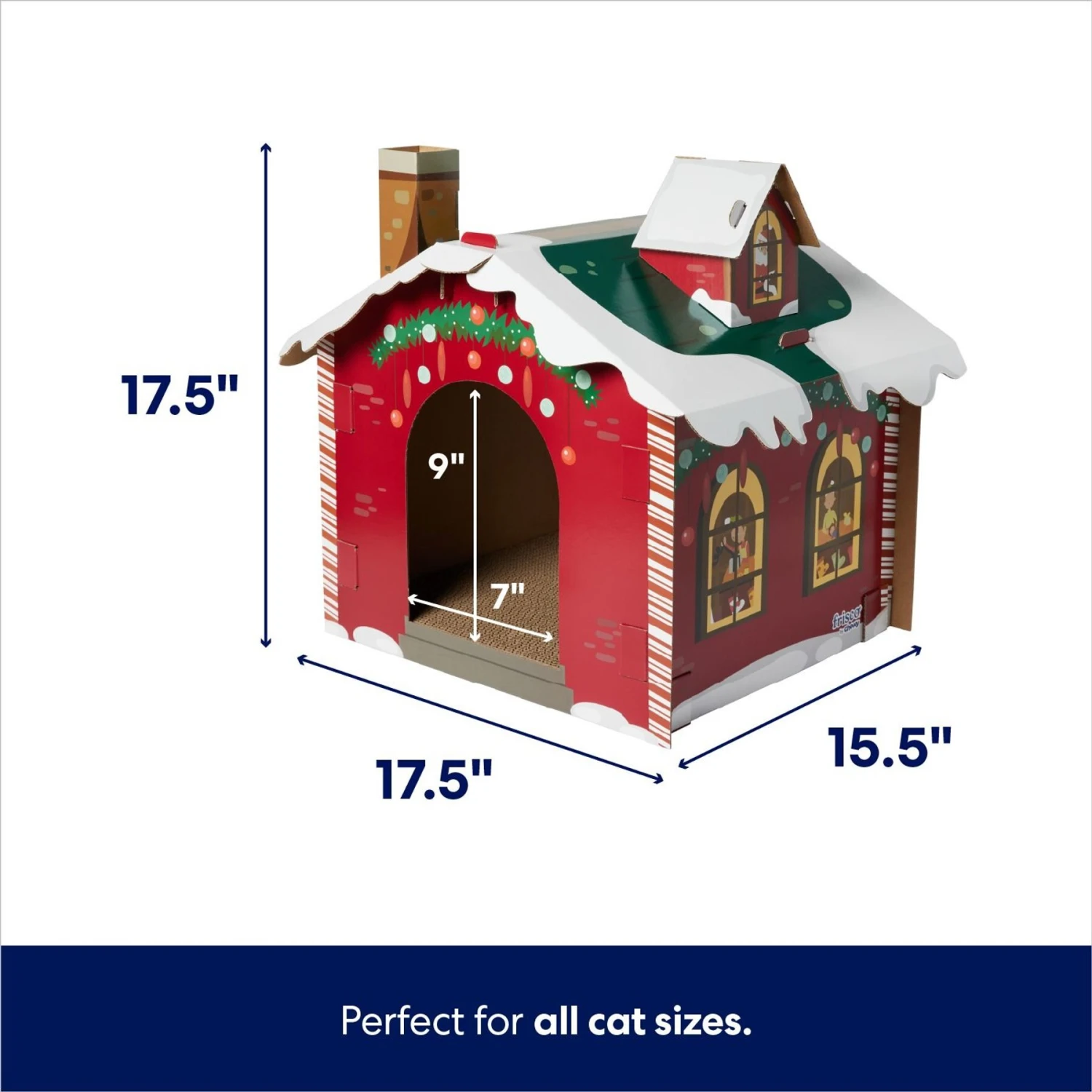 Frisco Holiday Gift Box Cardboard Cat House & Frisco Holiday Santa's Workshop Cardboard Cat House Frisco Holiday Gift Box Cardboard Cat House & Frisco Holiday Santa's Workshop Cardboard Cat House -Frisco Pet Hub 986158 PT6. AC SS1800 V1698258344