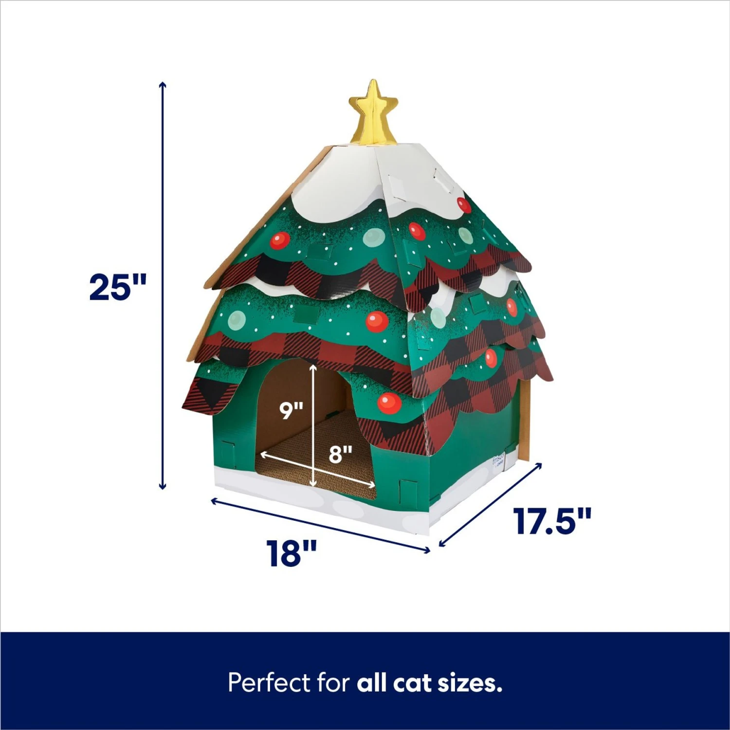 Frisco Holiday Christmas Tree Cardboard Cat House & Frisco Holiday Santa's Workshop Cardboard Cat House Frisco Holiday Christmas Tree Cardboard Cat House & Frisco Holiday Santa's Workshop Cardboard Cat House -Frisco Pet Hub 986190 PT2. AC SS1800 V1698257848